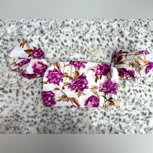Abercrombie & Fitch: Floral Puff Sleeve Crop Top